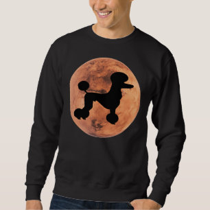 Sudadera Silhouette de perro caniche en Marte Poodle Lover