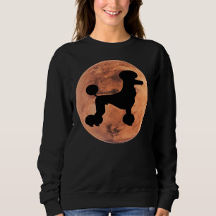 Sudadera Silhouette de perro caniche en Marte Poodle Lover
