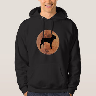 Sudadera Silhouette De Perro Terrier De Boston En Marte, Bo