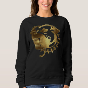 Sudadera Silhouette Gold Pitbull Dog Lover