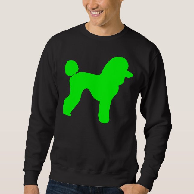 Sudadera Silhouette Green Poodle (Anverso)