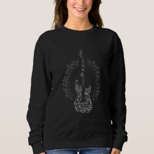 Sudadera Silhouette Guay De Una Guitarra Hecha De Música Cl