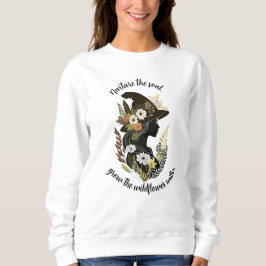 Sudadera Silhouette Healer de Flor Silva Naturaleza blanca
