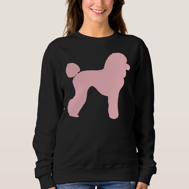 Sudadera Silhouette Pink Poodle T- (Anverso)