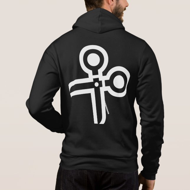 Sudadera SILLA GANG grandes tijeras de vuelta. (Reverso)