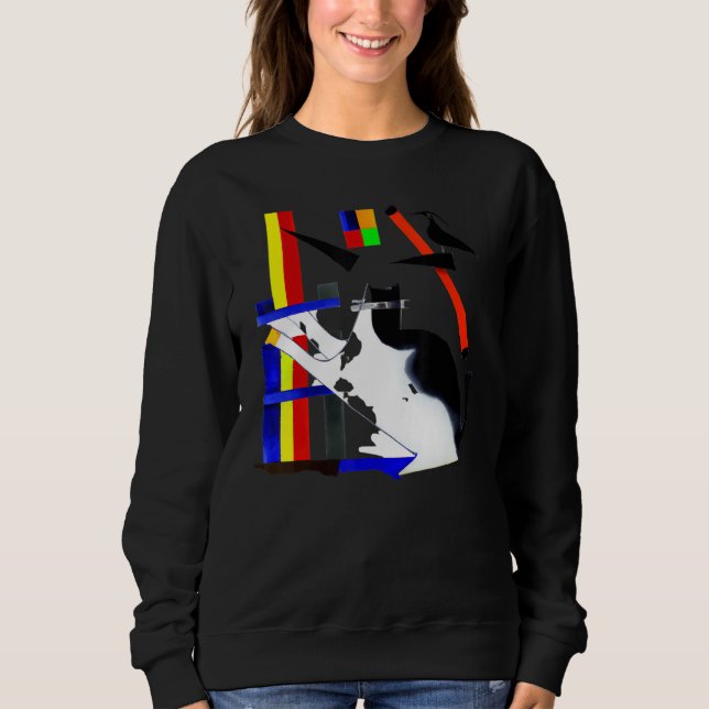 Sudadera Silly kitten humorous cat meme 1 (Anverso)