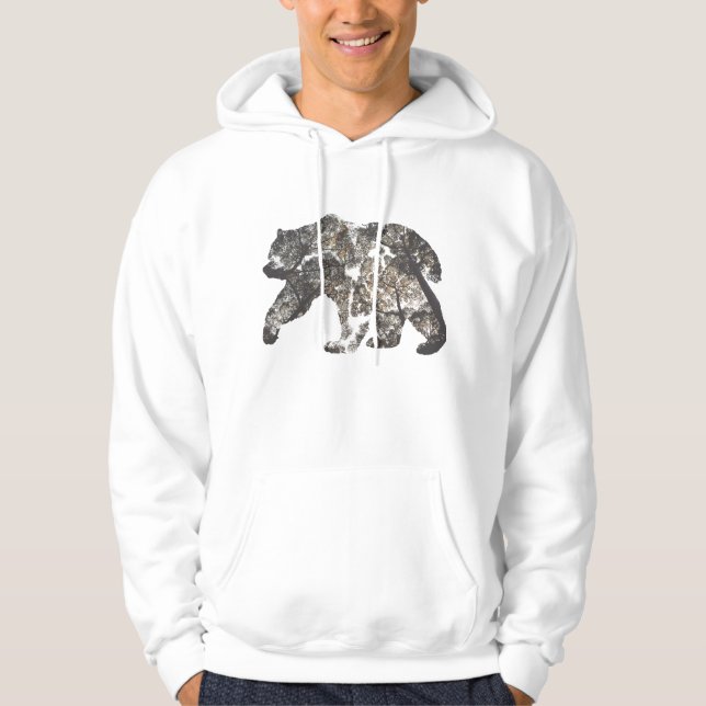 Sudadera Silueta con los árboles, naturaleza salvaje del (Anverso)