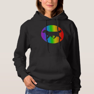 Sudadera Silueta de arcoiris de perro de Golden Retriever