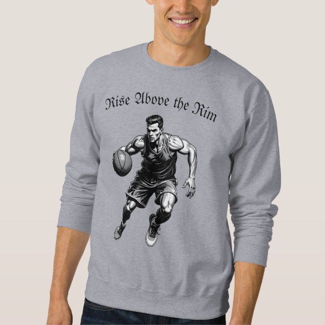 Sudadera Silueta de Baloncesto – Elevarse sobre el Aro (Anverso)