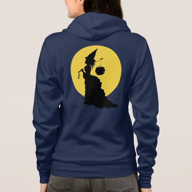 Sudadera Silueta de bruja victoriana de la Guay de Hallowee (Reverso)