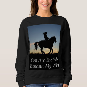 Sudadera Silueta de caballo y jinete