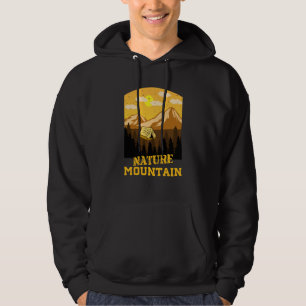 Sudadera Silueta de escena de montaña y bosque 57