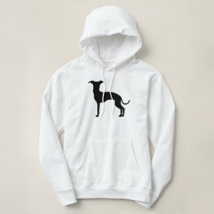 Sudadera Silueta de galgo italiano negro (o de tu color)