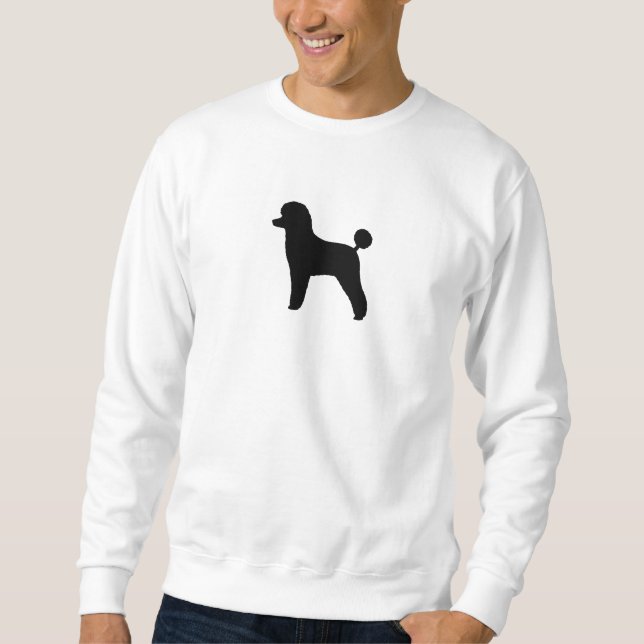 Sudadera Silueta de juguete negro| Raza de perro (Anverso)