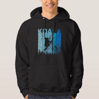 Sudadera Silueta de Koala de Amor Retro Vintage Animal Dive