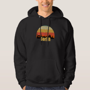 Sudadera Silueta de la ciudad de Berlín al atardecer Me enc