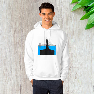 Sudadera Silueta de la Estatua de la Libertad en el horizon