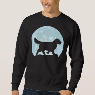 Sudadera Silueta de la luna de perro de Golden Retriever