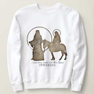 Sudadera Silueta de la natividad del navidad