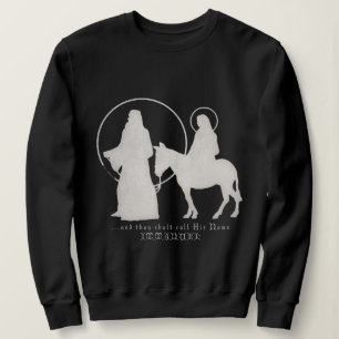 Sudadera Silueta de la natividad del navidad