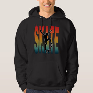 Sudadera Silueta de monopatín de skateboarding