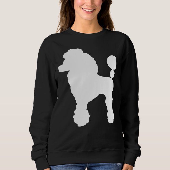 Sudadera silueta de perro de cangrejo de carne de perro (Anverso)