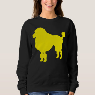 Sudadera Silueta de perro de perro de perro amarillo