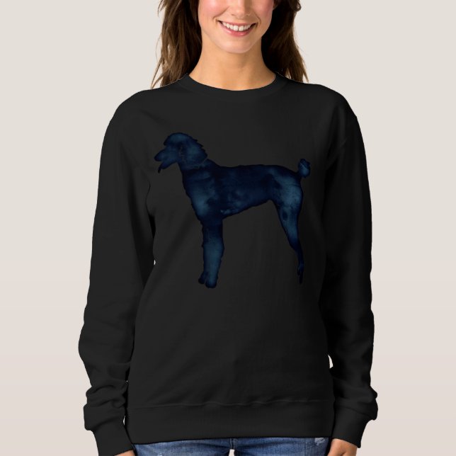 Sudadera Silueta de raza de perro de caramelo normal negro  (Anverso)