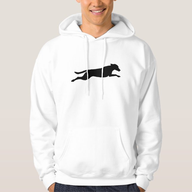 Sudadera Silueta de salto del perro (Anverso)
