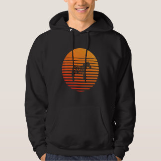 Sudadera Silueta de sombra de cebra delante de un sol