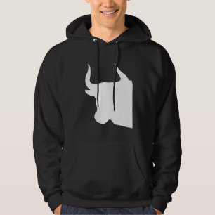 Sudadera Silueta de Toro Cabeza de Toro Cuernos de Toro Zod