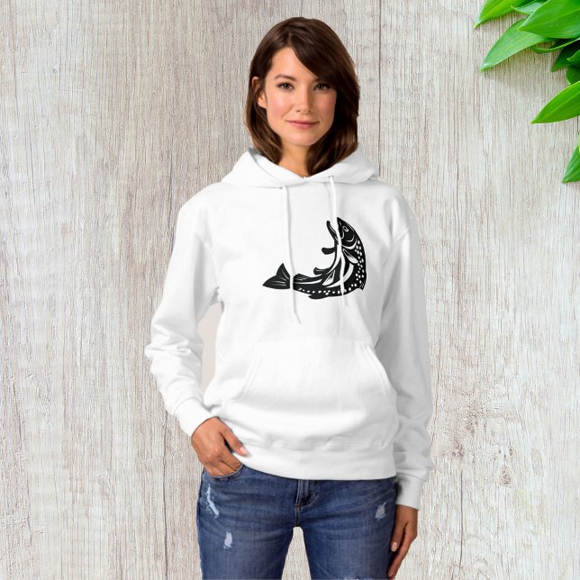 Sudadera Silueta de trucha saltando (Subido por el creador)