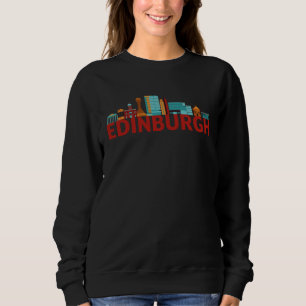 Sudadera Silueta del horizonte de Edimburgo Escocia GB Rein