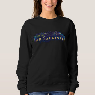 Sudadera Silueta del horizonte de la ciudad de Bad Säckinge