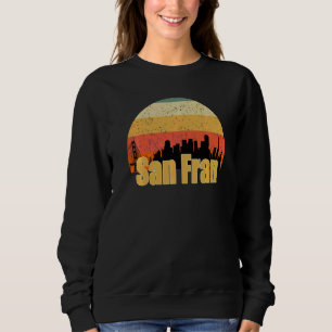 Sudadera Silueta del horizonte de San Francisco al atardece