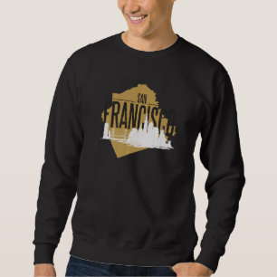 Sudadera Silueta del horizonte de San Francisco California