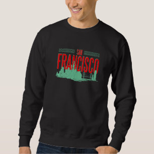 Sudadera Silueta del horizonte de San Francisco California