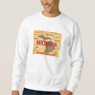 Sudadera Silueta del mapa del orgullo del estado de