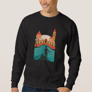 Sudadera Silueta del paisaje urbano de la ciudad de Venecia