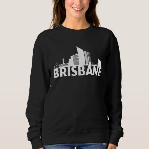 Sudadera Silueta del perfil urbano de la ciudad de Brisbane