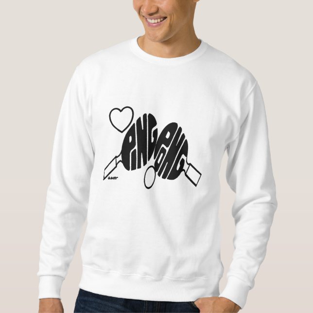SUDADERA SILUETA DEL PING-PONG (Anverso)