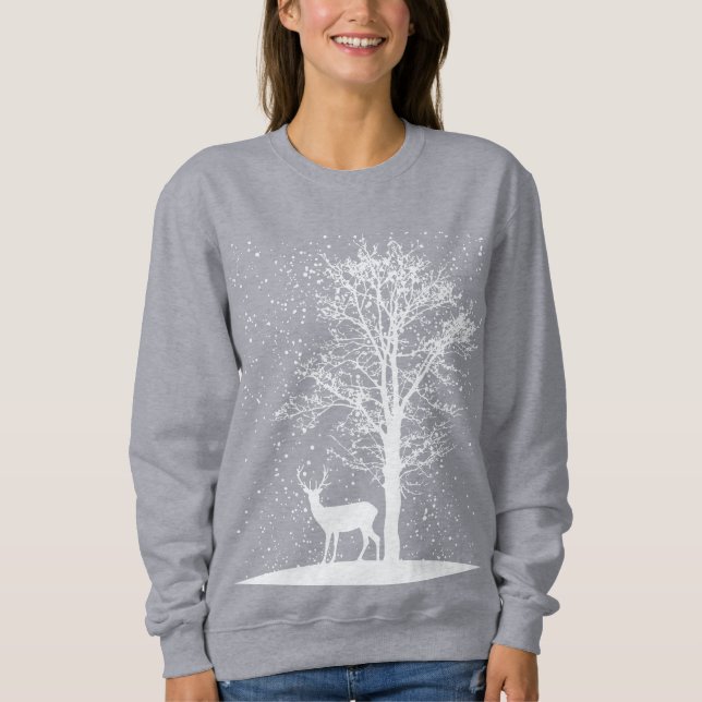 Sudadera Silueta Invernal Serena (Anverso)