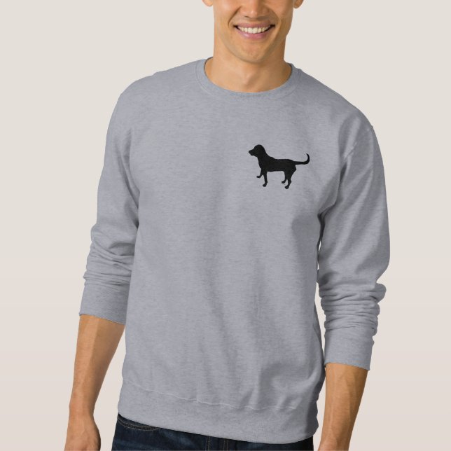 Sudadera Silueta negra del laboratorio de la camiseta de (Anverso)