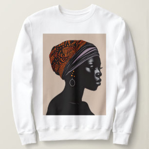 Sudadera Silueta negra: la mujer afroamericana envuelta en 