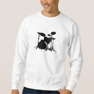 Sudadera Silueta negra y blanca de la batería - baterías