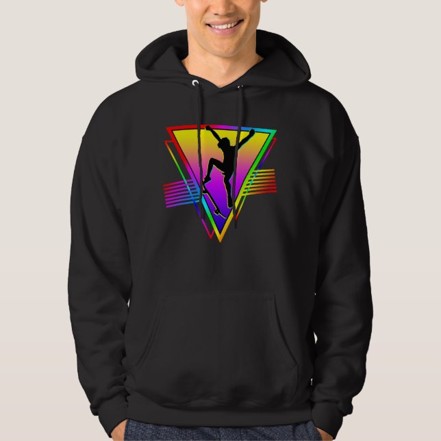 Sudadera Silueta Retro de Patinador (Anverso)