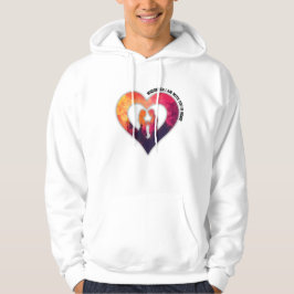 Sudadera Silueta Romántica Corazón Pareja Día de San Valent
