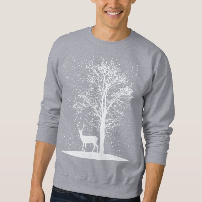 Sudadera Silueta Serena de Invierno (Anverso)
