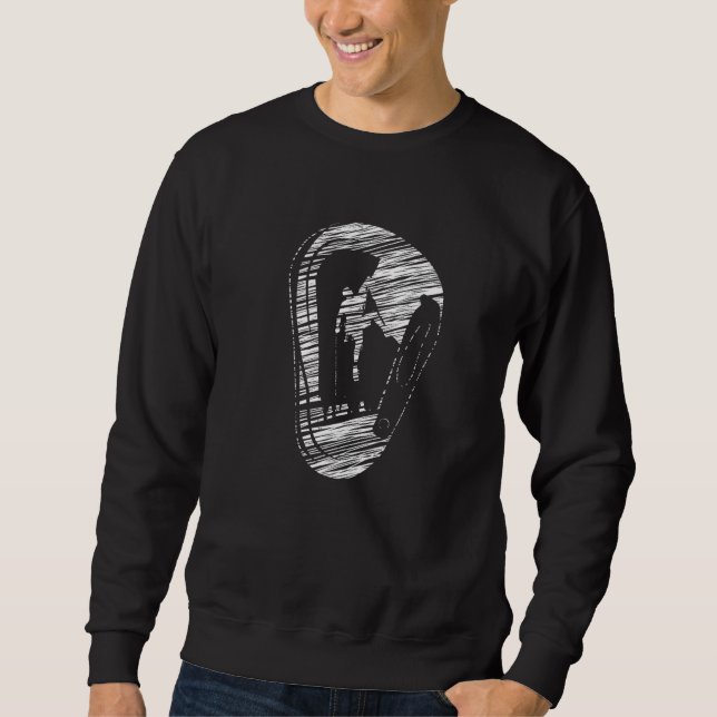Sudadera Silueta trepadora de rocas de montaña Prem (Anverso)