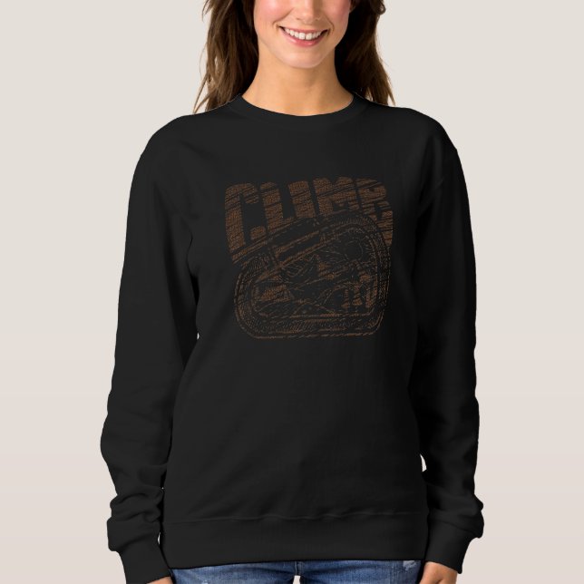 Sudadera Silueta trepadora de rocas de montaña Prem (Anverso)